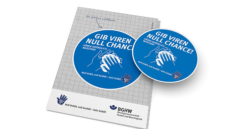 Gib Viren null Chance! – Der Aufkleber