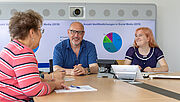 Ein Team der Regionaldirektion in Essen bei einem Meeting