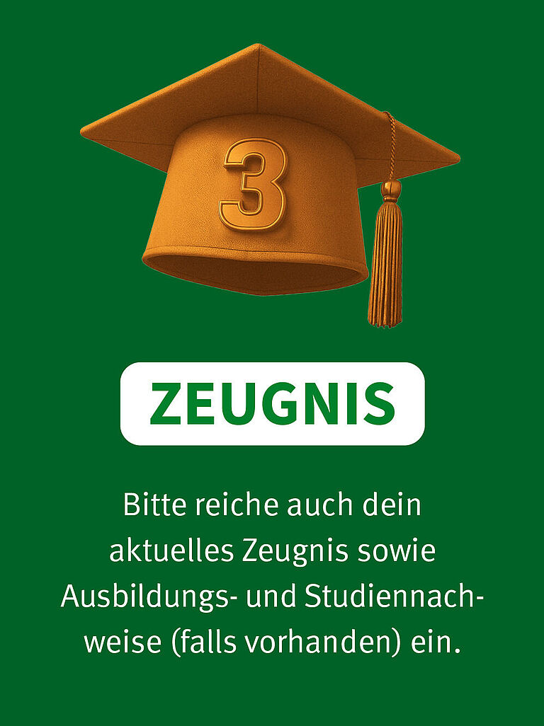 Doktorhut mit aufgedruckter Ziffer 1