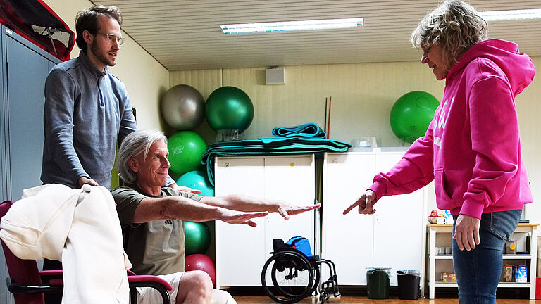 Fallbeispiel-Person in dieser Gruppenarbeit ist Prothesenträger Markus, selbst angehender Sportcoach. 