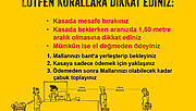 Corona BGHW Hygieneregeln auf gelbem Untergrund in türkischer Sprache 