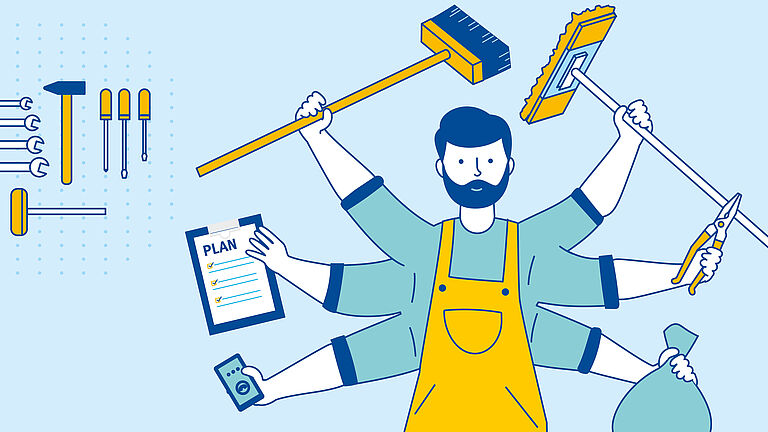 Infografik zu Aufräumtipps