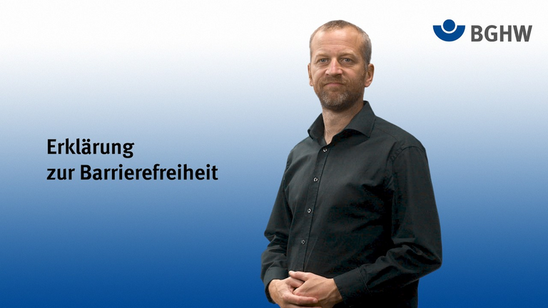 Video "Erklärung zur Barrierefreiheit" in Gebärdensprache 