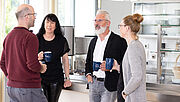 Ein Team der Regionaldirektion in Mainz in der Kantine