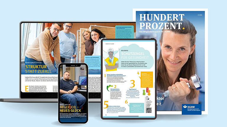 Mockup mit Hundert Prozent-Ausgabe 3/25