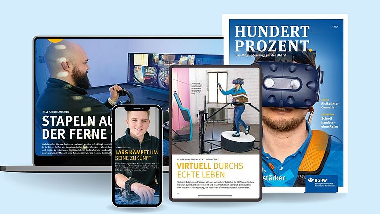 Mockup mit Hundert Prozent-Ausgabe 3/25
